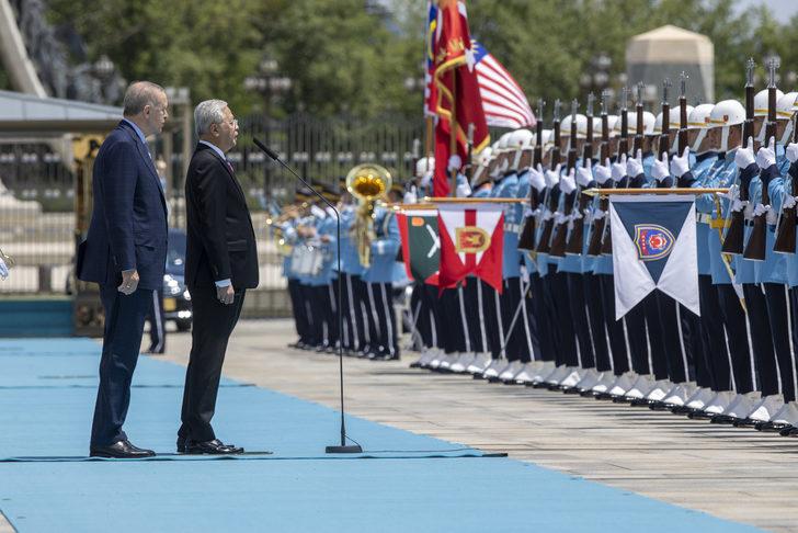 Cumhurbaşkanı Erdoğan, Malezya Başbakanı Yakub'u resmi törenle karşıladı G5