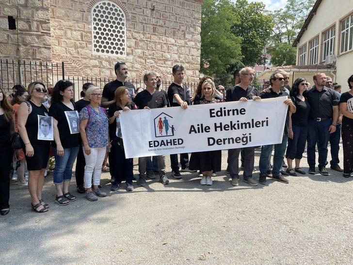 Konya'da görevli doktorun hasta yakınınca öldürülmesi Trakya'da protesto edildi G2
