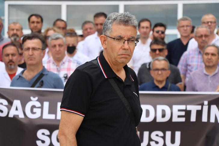 Konya'da görevli doktorun hasta yakınınca öldürülmesi Trakya'da protesto edildi G3