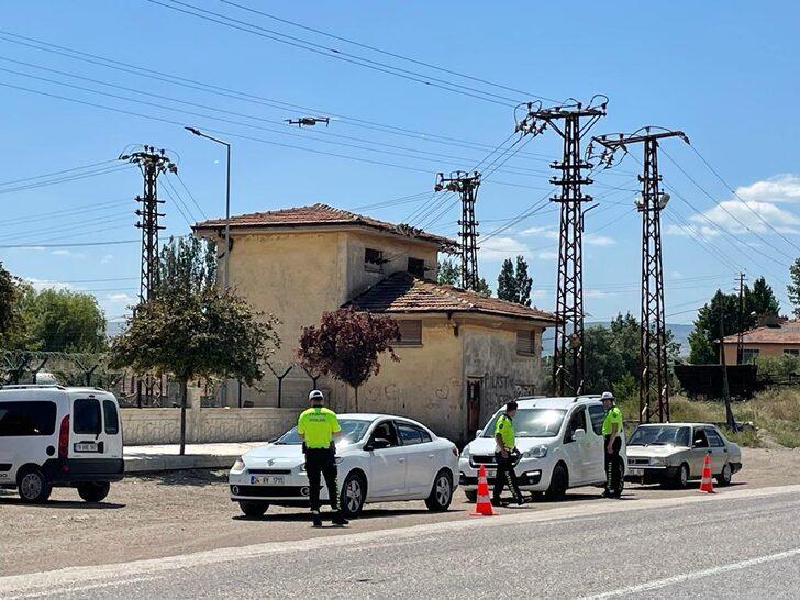 Çorum'da Kurban Bayramı öncesi dron ile trafik denetimi yapıldı G3