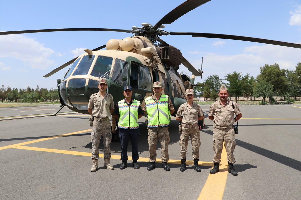 Batman'da hava destekli trafik denetimi yapıldı