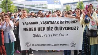 İstanbul'da sağlık çalışanlarından Dr. Ekrem Karakaya'nın öldürülmesine tepki