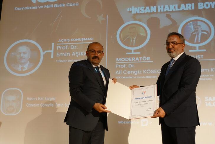 Trabzon'da "İnsan Hakları Boyutuyla 15 Temmuz" konulu panel ve sergi düzenlendi G5