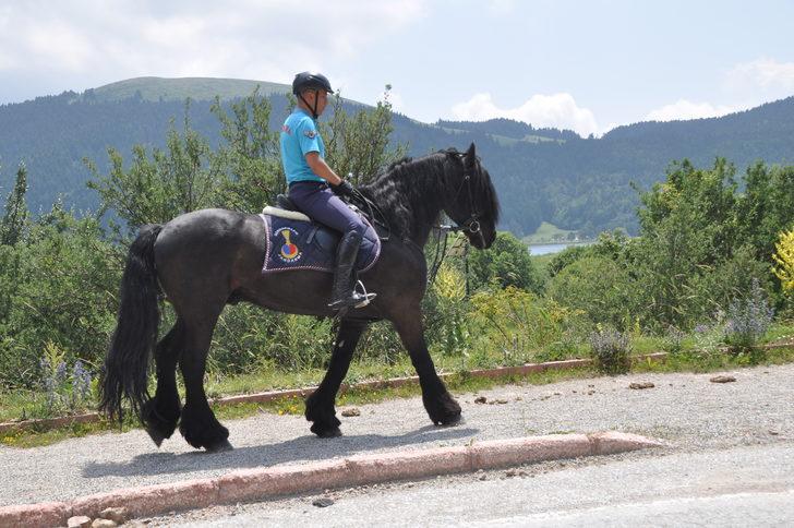 Abant'ta jandarmanın atlı timleri göreve başladı G5