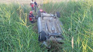 Yozgat'ta devrilen otomobildeki 5 kişi yaralandı