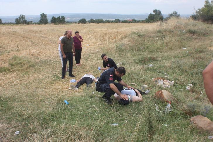 Edirne'de şarampole devrilen otomobildeki 4 kişi yaralandı G2