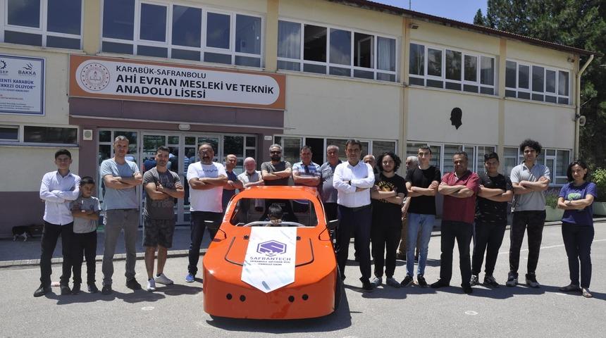 Karabük'te lise öğrencilerinin tasarladığı elektrikli araç TEKNOFEST'te yarışacak