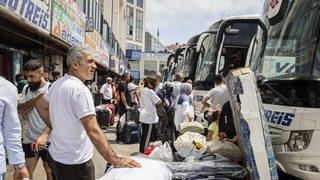 15 Temmuz Demokrasi Otogarı'nda bayram hareketliliği