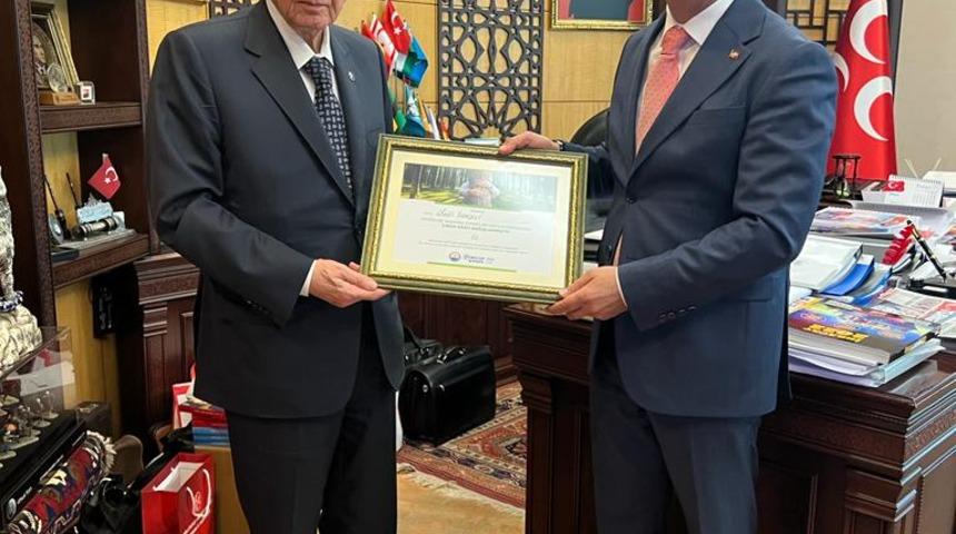 Gölbaşı Belediye Başkanı Şimşek'ten Devlet Bahçeli'ye ziyaret