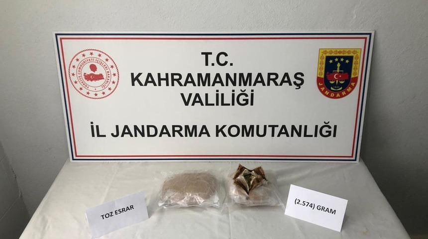 Kahramanmaraş'ta uyuşturucu operasyonunda 3 ş&uuml;pheli yakalandı