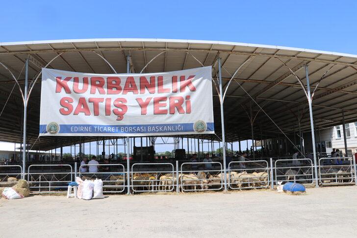 Trakya'da kurban pazarlarında arife yoğunluğu G1