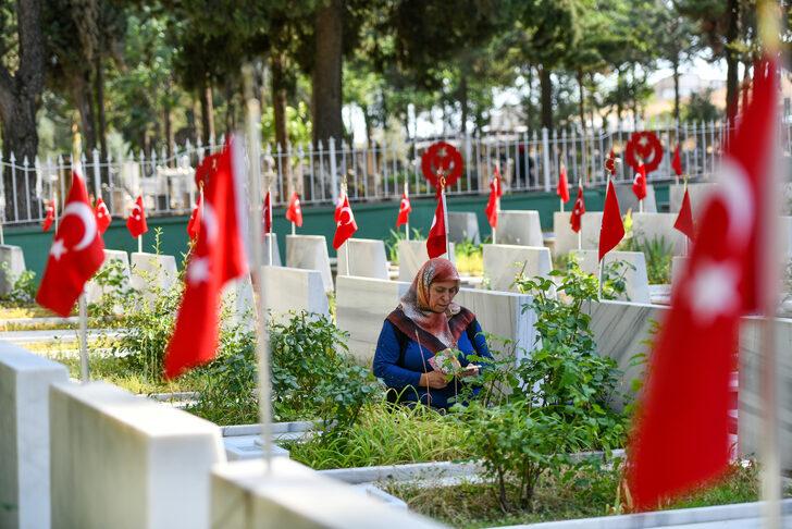 Gaziantep'te arife gününde şehit kabirleri ziyaret edildi G1