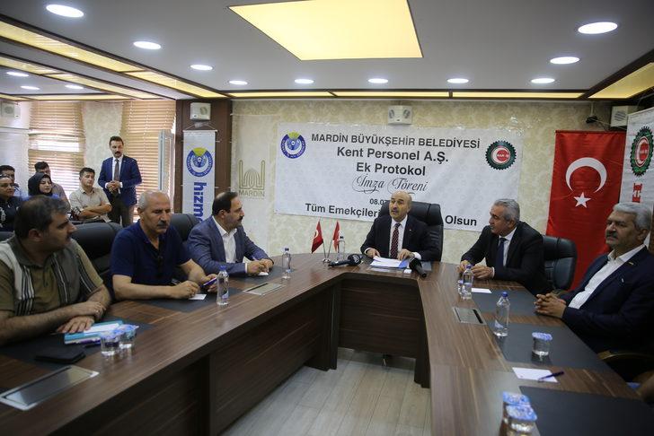 Mardin Büyükşehir Belediyesi işçi maaşlarına 2 bin lira zam yaptı G1
