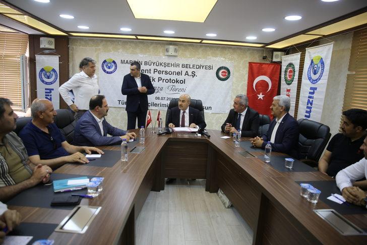 Mardin Büyükşehir Belediyesi işçi maaşlarına 2 bin lira zam yaptı G3