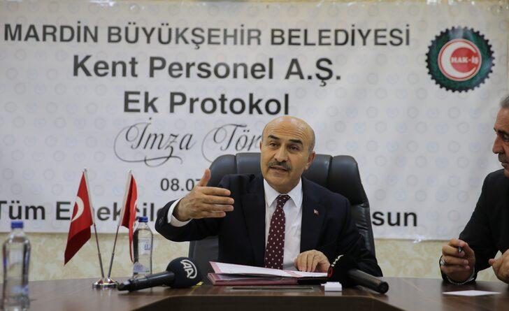 Mardin Büyükşehir Belediyesi işçi maaşlarına 2 bin lira zam yaptı G4