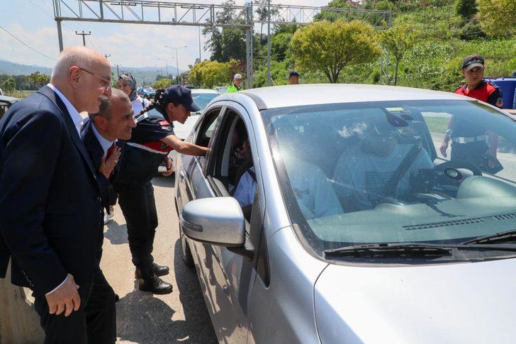İçişleri Bakan Yardımcısı Erdil, Ordu'da trafik denetimine katıldı: G4