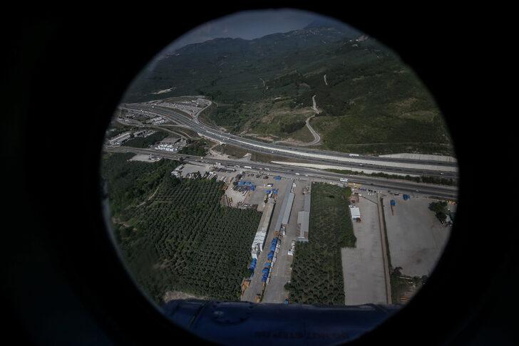 Bursa'da jandarma helikopter destekli trafik denetimi yaptı G5