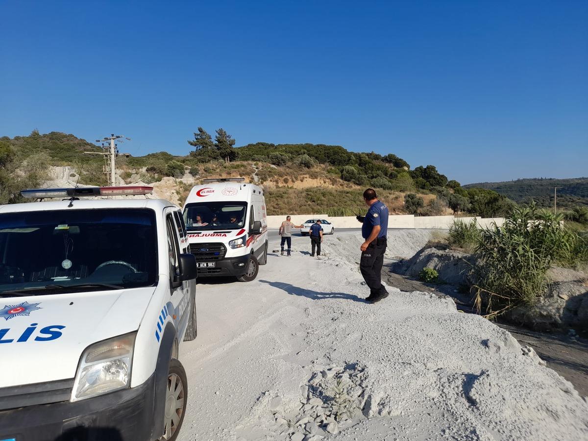 Aydın'da devrilen motosikletin s&uuml;r&uuml;c&uuml;s&uuml; &ouml;ld&uuml;, yolcusu yaralandı