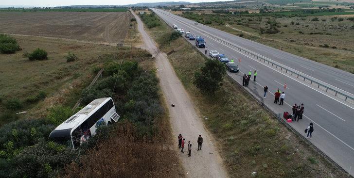 Çanakkale'de yoldan çıkan yolcu otobüsündeki 7 kişi yaralandı G5