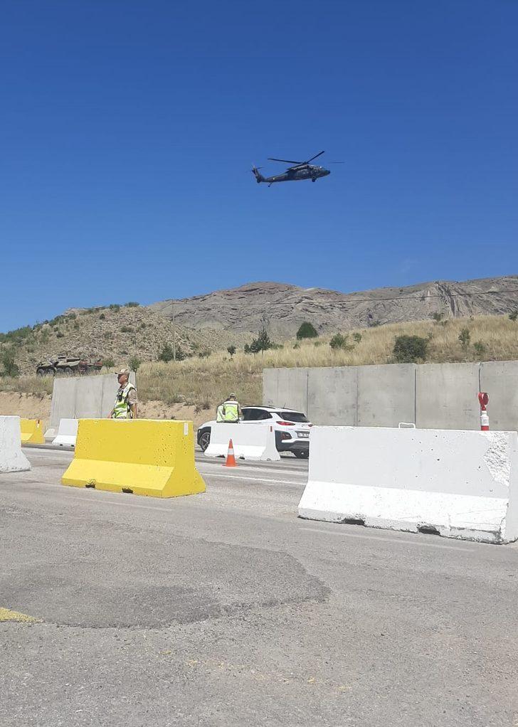Erzincan'da jandarma ekipleri helikopterle bayram trafiğini denetledi G2