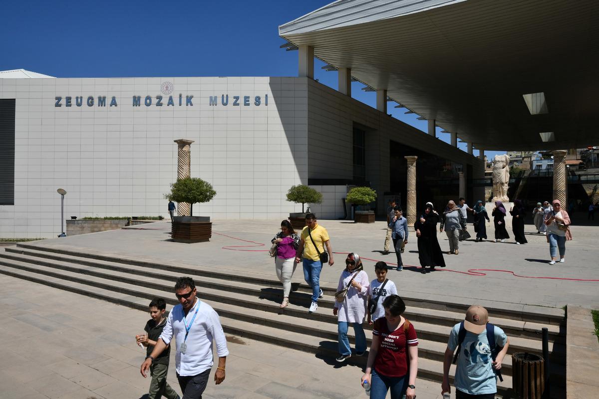 Zeugma Mozaik M&uuml;zesi'nde bayram yoğunluğu