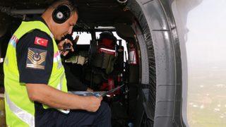 Mersin'de helikopter destekli trafik denetiminde 11 sürücüye ceza kesildi