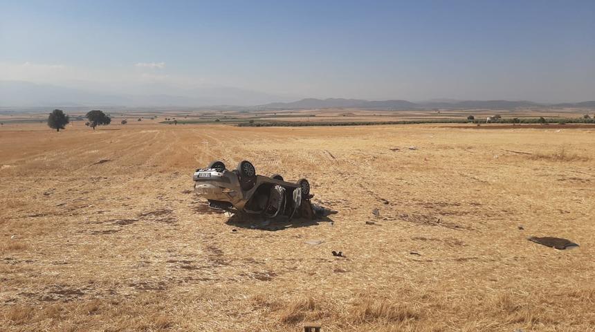 Gaziantep'te otomobil devrildi, 7 kişi yaralandı