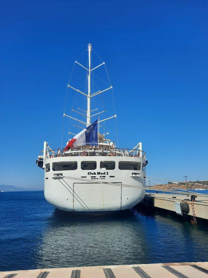 Fransa bayraklı kruvaziyer "Club Med 2" Bodrum'da G3