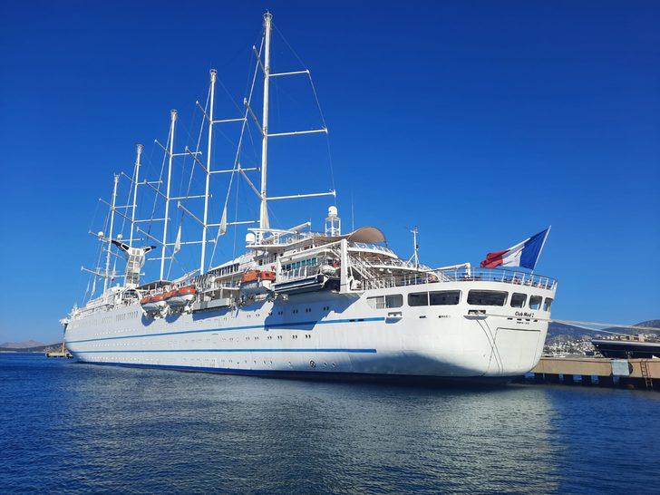 Fransa bayraklı kruvaziyer "Club Med 2" Bodrum'da G4