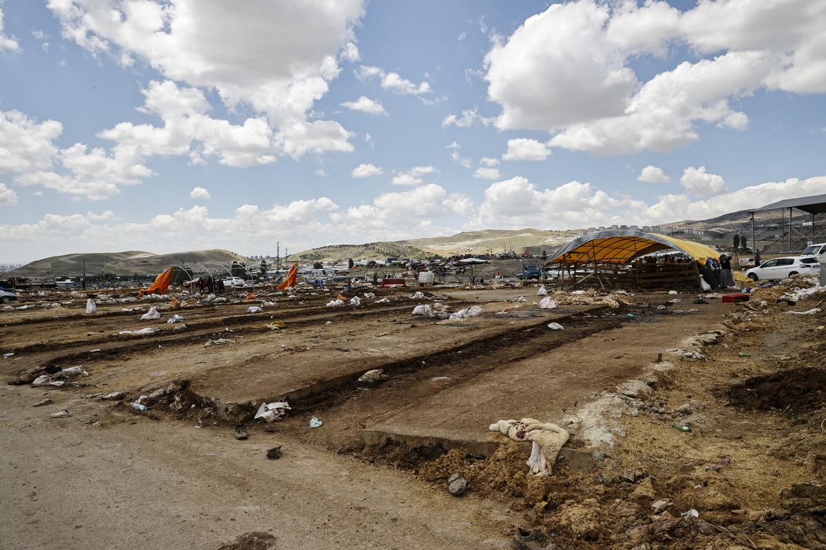 Ankara'da Kurban Bayramı'nın &uuml;&ccedil;&uuml;nc&uuml; g&uuml;n&uuml;nde de kurbanlık alışveriş s&uuml;rd&uuml;