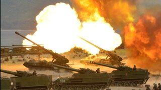 Kuzey Kore'de dev tatbikat! Halk kentleri boşalttı