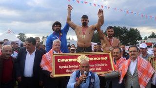 46. Geleneksel Yapraklı Yağlı Güreşleri'nde başpehlivanlığı Cengizhan Şimşek kazandı