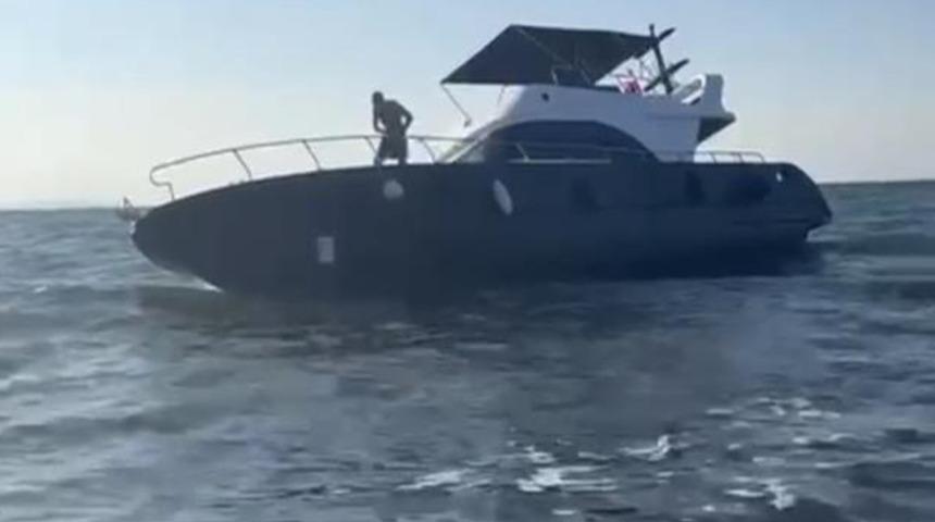 Milyonluk lüks yat karaya oturdu! Hasar büyük