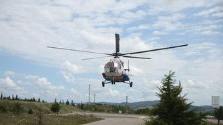 Bayram tatili dönüş rotasındaki Kocaeli'de helikopter destekli trafik denetimi
