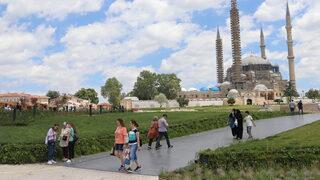 Edirne'de bayram yoğunluğu sürdü