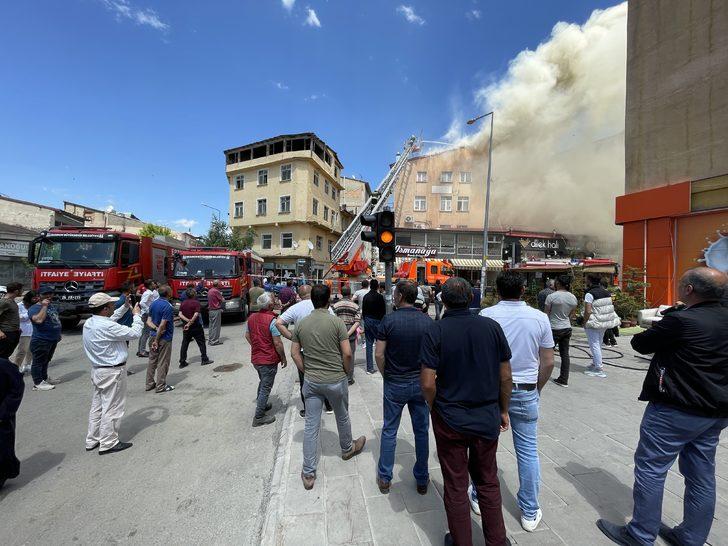 Erzurum'da otelde çıkan yangın hasara neden oldu G3