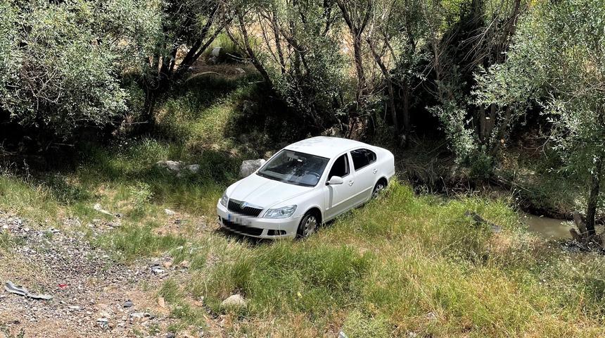 Aksaray'da sürücüsünü arı sokan otomobil şarampole düştü! 4 kişi yaralandı