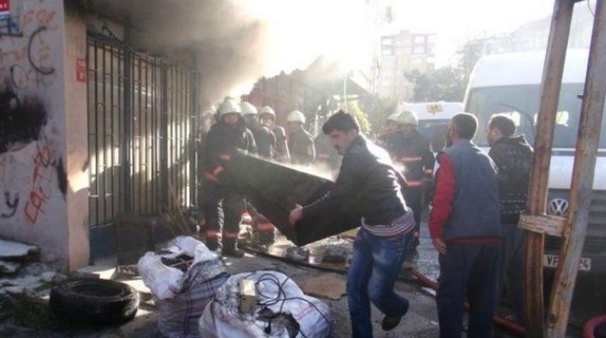 Yangından tabut kurtarma çabası