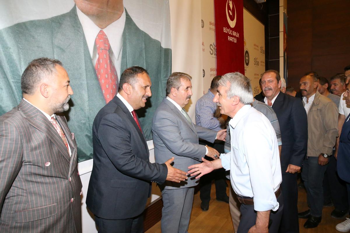 BBP Genel Başkanı Destici, Sivas'ta bayramlaşma programında konuştu: