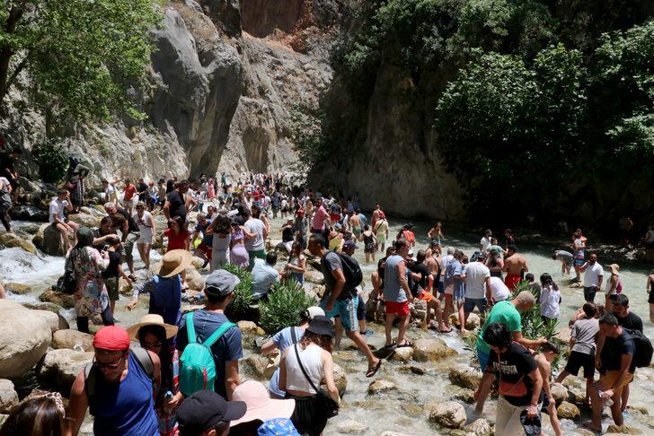Saklıkent Kanyonu'nda bayram tatili yoğunluğu G1