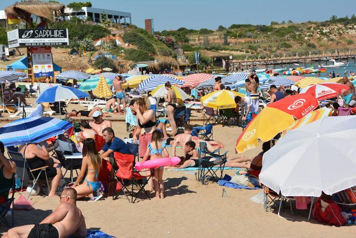 Didim'de bayramın son gününde de plajlarda yoğunluk devam etti G3