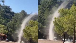 Yer: Antalya! Bir anda ortaya çıktı, metrelerce yüksekliğe ulaştı: “Mangalı bunun altında yakacaksın” 