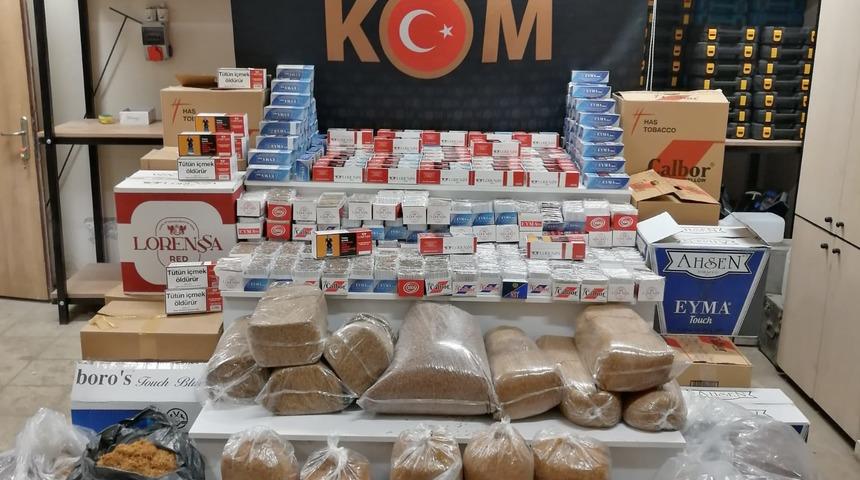 Eskişehir'de kaçak sigara operasyonunda 4 şüpheli gözaltına alındı