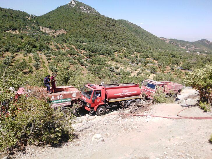 Gaziantep'te örtü yangınında 1,5 hektarlık alan zarar gördü G1