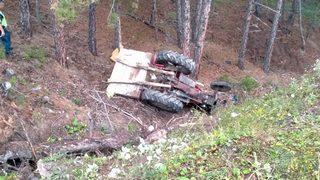 Kastamonu'da devrilen traktördeki 10 kişi yaralandı