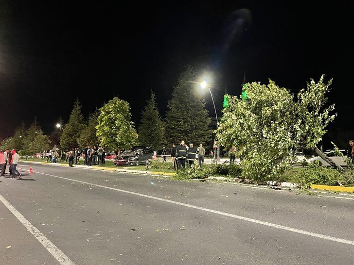 Niğde'de refüjdeki ağaçlara çarpan otomobilin sürücüsü öldü G3