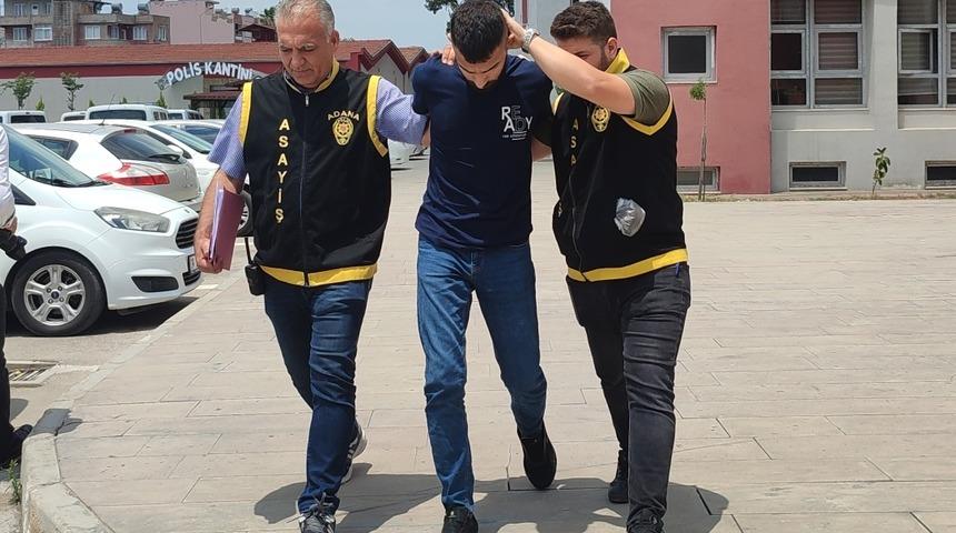 Adana'da cep telefonu ve para gasbettiği öne sürülen zanlı tutuklandı