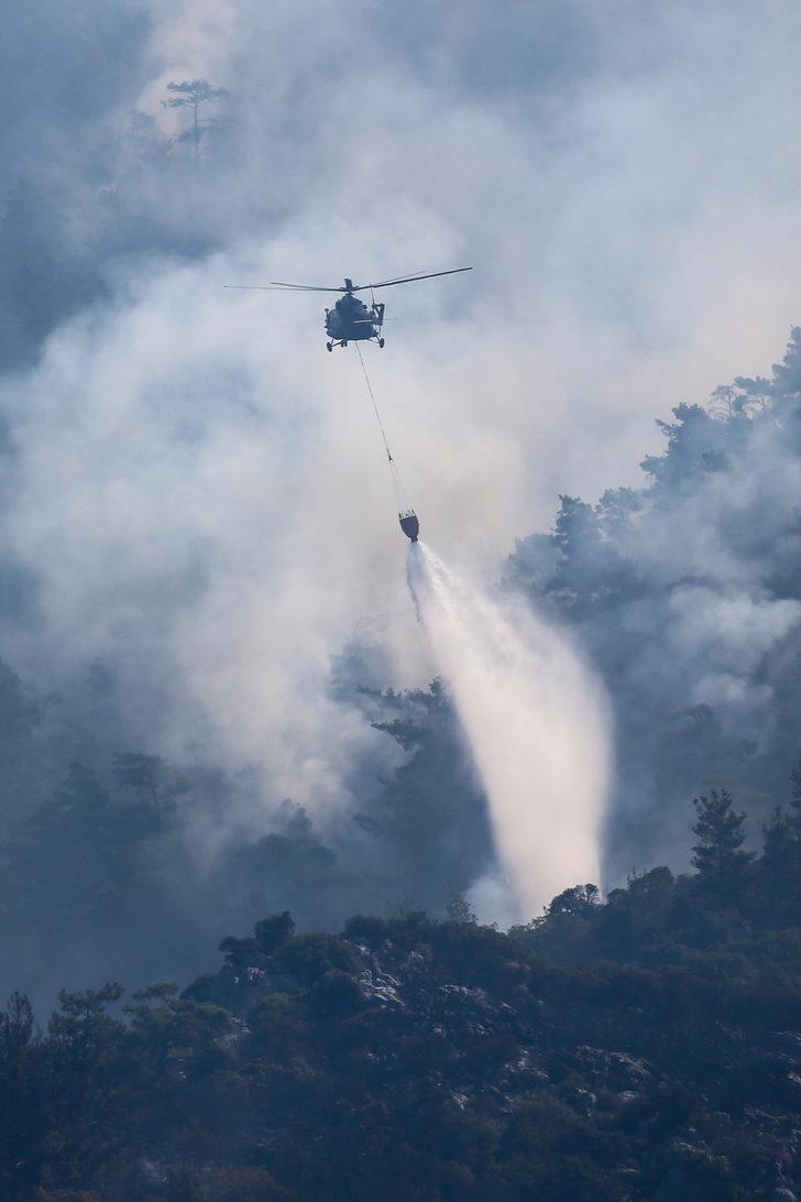 GÜNCELLEME - Datça'daki yangına havadan ve karadan müdahale sürüyor G4