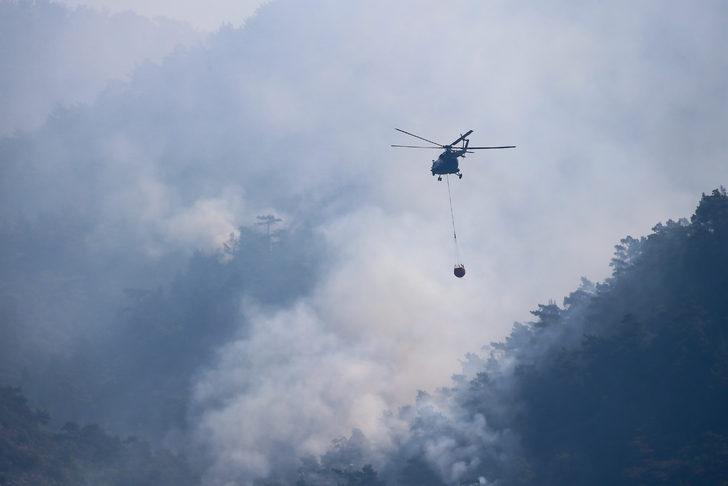 GÜNCELLEME - Datça'daki yangına havadan ve karadan müdahale sürüyor G5