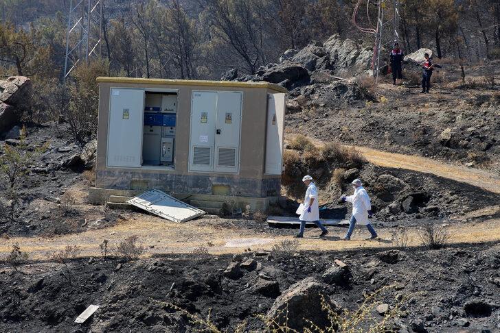 Datça'daki orman yangınının başladığı bölgede bulunan trafoda inceleme yapıldı G4